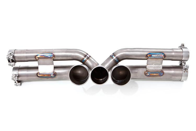 Tubi Style - Porsche GT3/GT3RS Three-Pipe Center Muffler Delete (Titanium)
